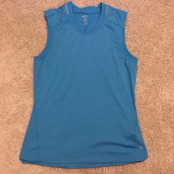 MEC Ocean Blue Sporty Muscle Shirt With Reflectors - Picture 11 of 15